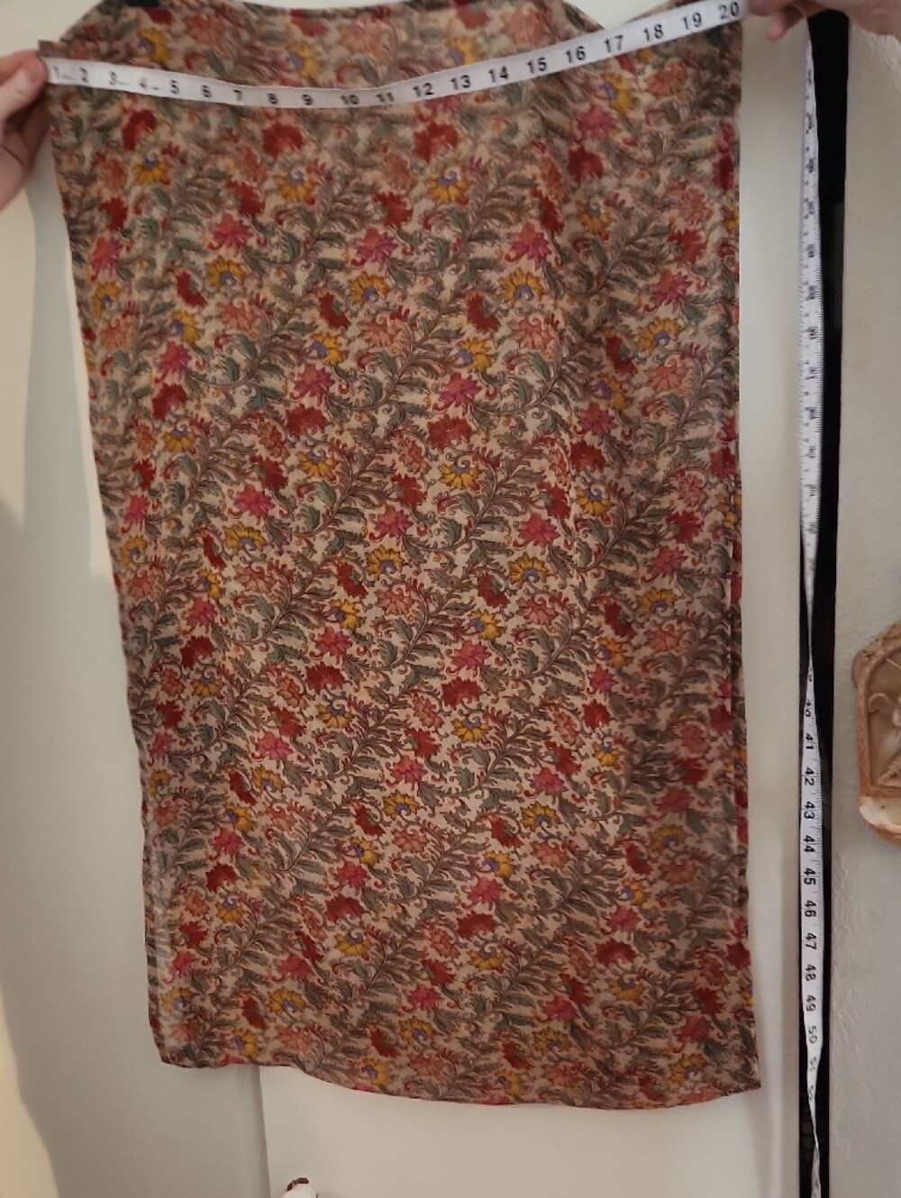 Floral Silk-Cotton Scarf Ganesh Himal